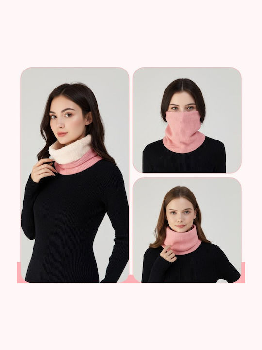 Women's Knitted Neck Warmer Pink