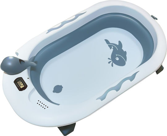 Bebe Stars Foldable Baby Bath with Thermometer Blue