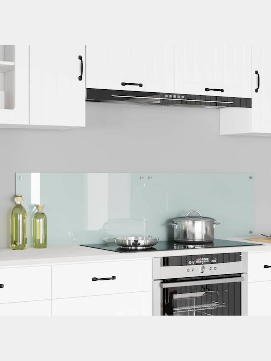 Vidaxl Kitchen Back Panel White 80 X 40 X 0.8 cm Tempered Glass