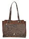 Set Women's Shoulder Bag Suede Taupe