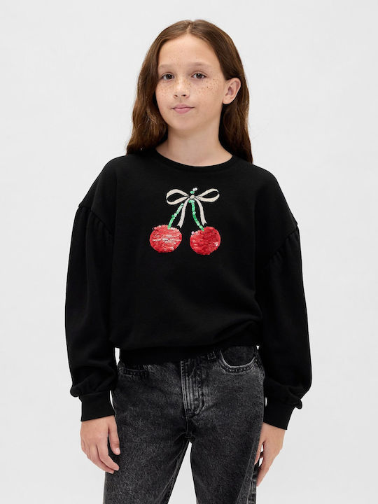 GAP Bluză pentru copii Cu mânecă lungă True Black