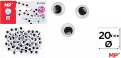 Round Eyes 20mm 25 Pieces Mp Pm006