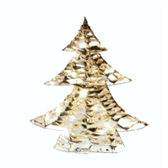 cu lumină LED Decorațiune de Crăciun Braduleț 60cm. Baterie Auriu