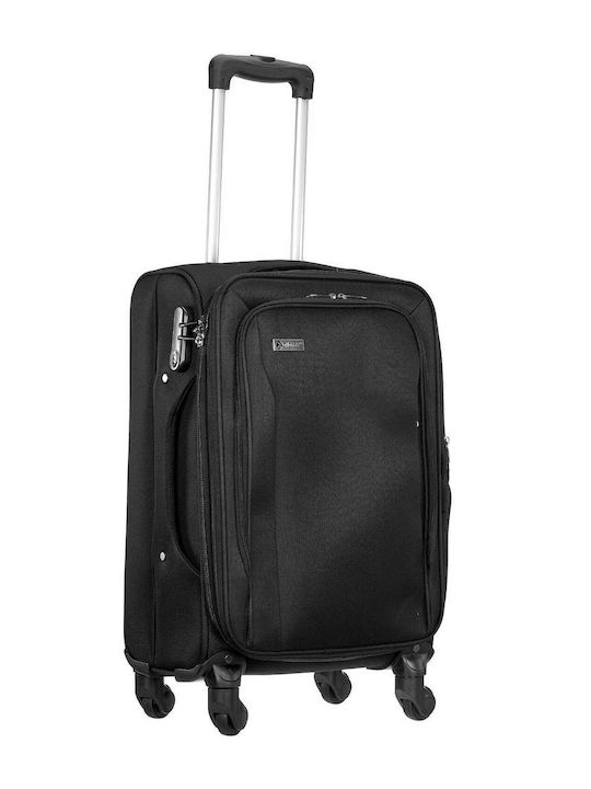 Βαλίτσα Καμπίνας Xplorer 15904-3 Μαύρο 58x36x24 4 Ρόδες Επέκταση & Κλειδαριά Μαύρο