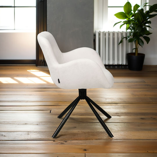 Marko Dining Room Fabric Chair Ecru