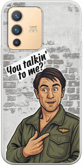 Epic Quotes You Talkin' To Me? Vivo V23 5G Гъвкав TPU Прозрачен Силикон