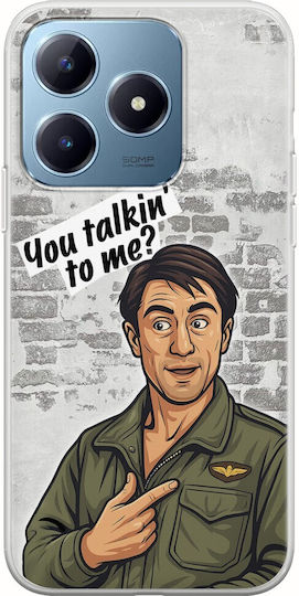 Epic Quotes You Talkin' To Me? Realme C63 Flexible TPU Transparent Silicone Mobile Phone Case