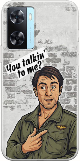Epic Quotes You Talkin' To Me? Oppo A77 5G Flexible TPU Transparent Silicone