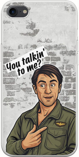 Epic Quotes You Talkin' To Me? iPhone SE 2020 Flexible TPU Transparent Silicone