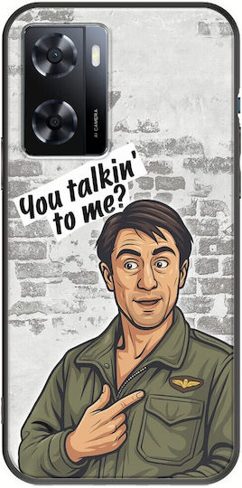 Epic Quotes You Talkin' To Me? Oppo A57 4g Black Tpu Μαύρη Σιλικόνη
