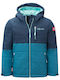 Waterproof Kids' Casual Jacket Windproof with Hood Blue