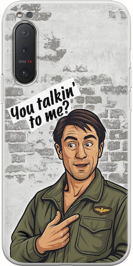 Epic Quotes You Talkin' To Me? Sony Xperia 5 Husa Flexibila TPU Silicon Transparent