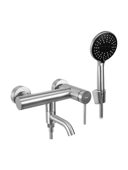 Rea Mixing Bathtub Complete Set Silver