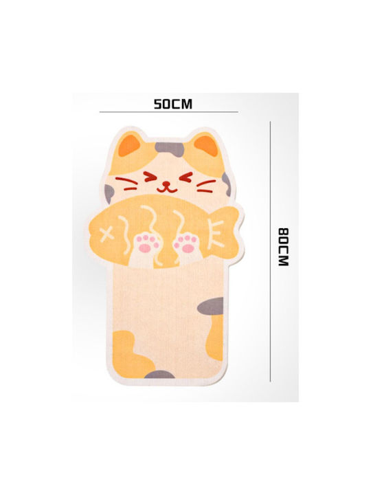 Adhesive Cat Scratching Post Cat Shape Size 50x80cm
