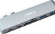 Welx WL6 USB Hub 4 Ports USB 3.1 with USB-A / USB-C Connection Silver