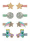 Mimi & Lula Set of Kids Hair Clips with Bobby Pin / Hair Clip Star 8pcs