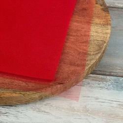 Organza Taschentuch Set 100 32x33cm Rote