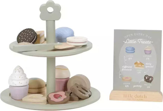 Little Dutch Two-Tier Wooden Tray with Sweets for 3+ Years