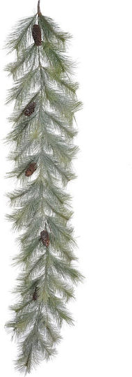 Künstliche Tannenbaumgirlande mit verschneiten Kiefern 185cm