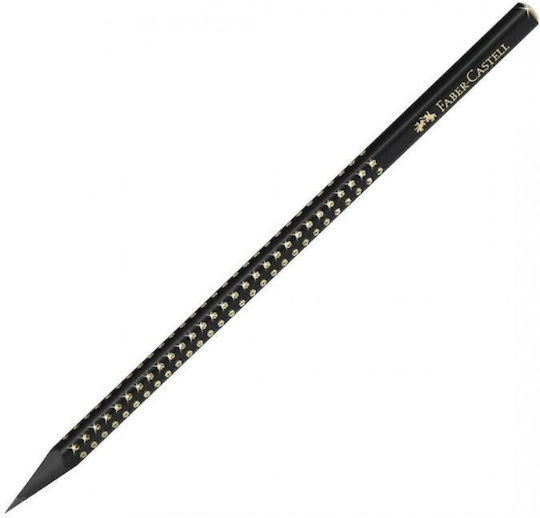 Μολύβι Faber Castell Sparkle Grip Midnight B Χρυσό Faber Castell Ασημί