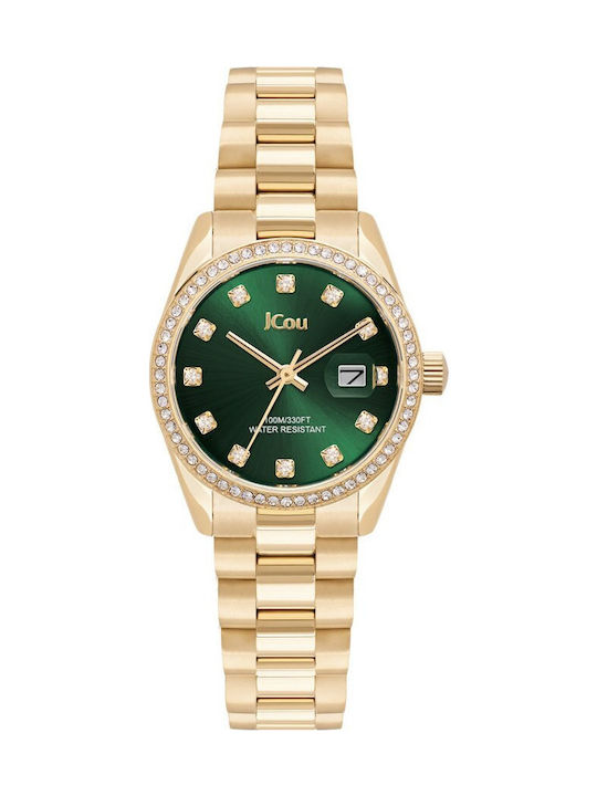 Jcou Women's Watch 29mm Battery with Gold Metal...