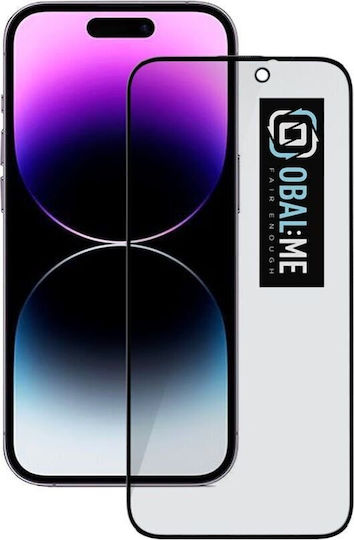 iLike 5D Privacy Tempered Glass Μαύρο (iPhone 14 Pro)