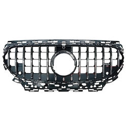 Μάσκα Mercedes-benz E-class W214 2024+ Gt Amg Panamericana Look Μαύρο Χρώμιο 1 Τεμάχιο Mercedes Benz Cαrνεr