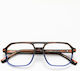 Woodys Brown Blue Aviator Locke
