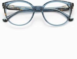 Woodys Blue Cat Eye Round Malva Prescription Ey...