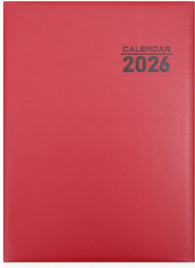 *ημερολογιο Ekdosis 2026 Εβδομαδιαιο 21x29 Pellana Κοκκινο 056