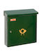 Viometal Außenbereich Briefkasten Metallisch in Grün Farbe 38x10x36cm