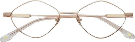 Bali Vogue 25325 C2 Damen Metallisches Brillengestell Geometrisch Rosa-Gold