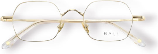 Bali Core 01 88308 C2 Unisex Metallische Brillengestelle Quadrat Gold