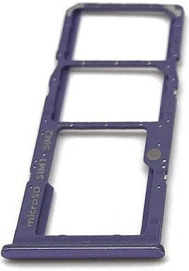 Υποδοχή Κάρτας Sim Micro Sd Sim Tray Sd Card Samsung Galaxy A50s A507 Prism Crush Violet
