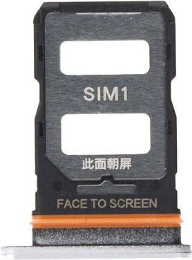 Dual SIM Card Slot Dual SIM Tray Xiaomi Redmi Note 12 Pro Plus 5G Dual Card Silver