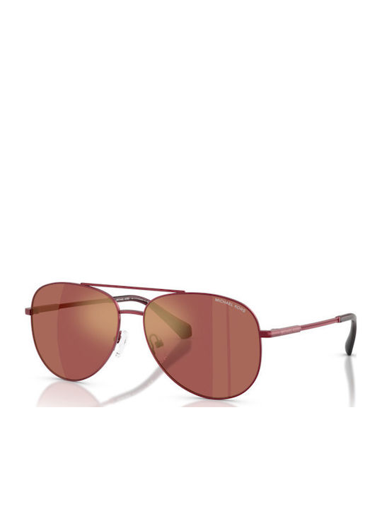 Michael Kors Perledo Sonnenbrillen Ροζ Χρυσά mit Metall Gestell