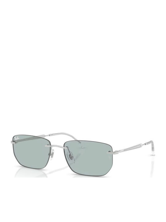 Ray Ban Herren Sonnenbrille mit Silber Metall G...