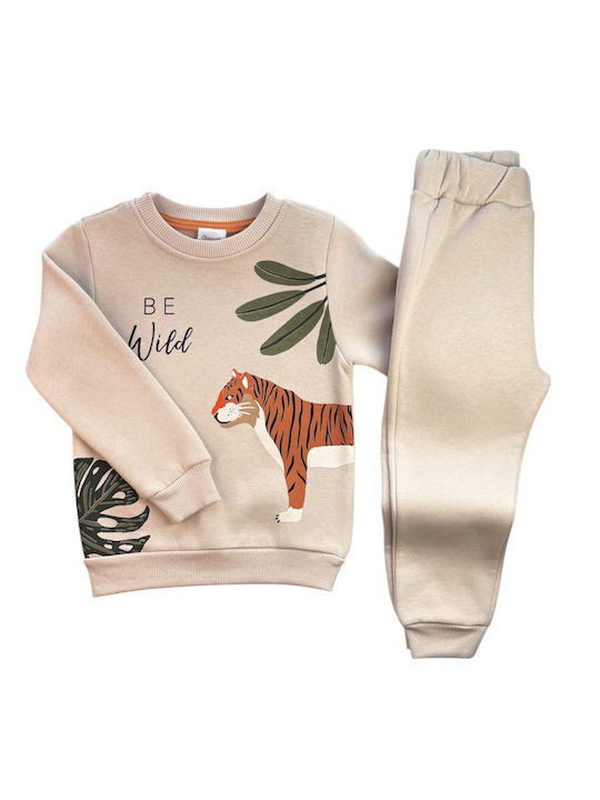 Kinder Sweatpants Set - Jogginganzug Beige