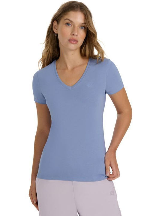 4F F2969 Γυναικείο T-shirt Denim