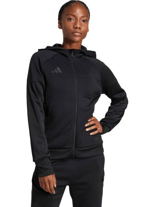 adidas Full-zip Жилетка Черно с качулка