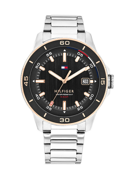 Tommy Hilfiger Ρολόι Μπαταρίας με Μεταλλικό Μπρασελέ Tommy Hilfiger Ρολόι Μπαταρίας με Μεταλλικό Μπρασελέ