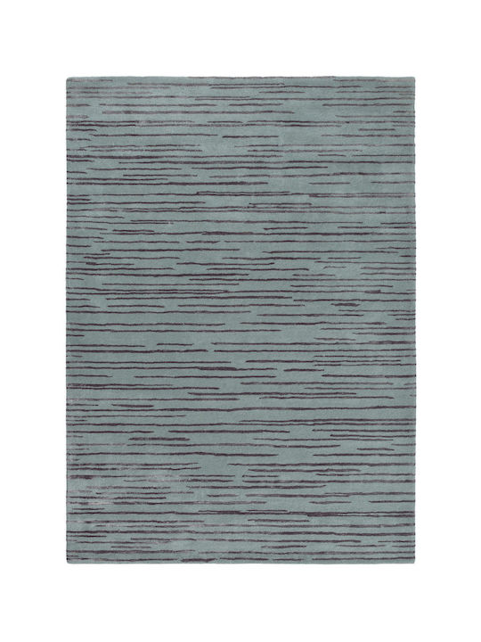 Florence Broadhurst Slub Handgefertigt Teppich Rechteckig Synthetisch,Polyester/Cotton/Leather Charcoal