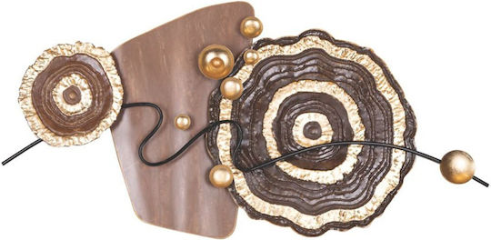 Decorațiune Pentru Perete Maro Din Metal 111x5x55cm