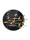 3D Wall Decor Gold Made of Metal 69x11x59cm