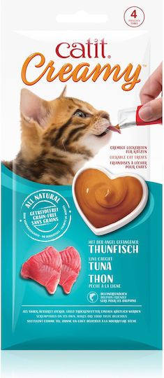 Catit Cremig Premium Katzenleckerlis mit Thunfisch 4x10g Haustierbedarf