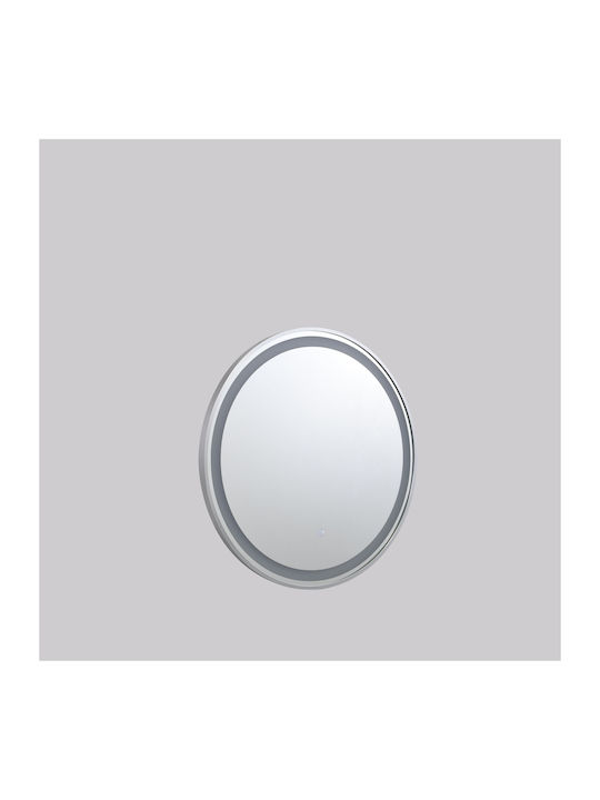 ARlight Кръгло Банско Огледало LED Touch Сребрист