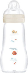 Mam Feel Good Biberoane Bebelusi Sticlă cu Tetină Din Silicon Pentru 2+ Luni 260ml Mam Feel Good Biberoane Bebelusi Sticlă cu Tetină Din Silicon Pentru 2+ Luni 260ml