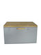 HFA Brotkasten mit Deckel Metallisch Gray 36x21.6x20.4cm