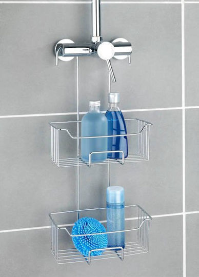 Wenko Milo An der Wand montiert Badezimmerregal Metallisch 55x25x14cm Silber