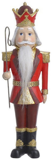 Weihnachts-Nussknacker Rot aus Keramik